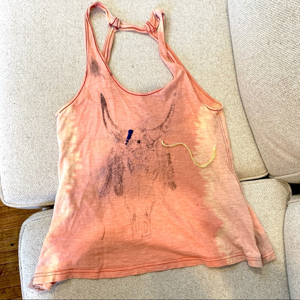 Free People Open-back Tie-dye Tank Top